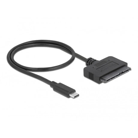 Delock usb type-c converter to 22 pin sata 6 gb s (zwart)