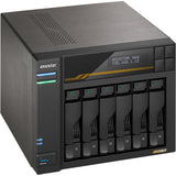 Asustor lockerstor 6 as6806t nas (zwart)