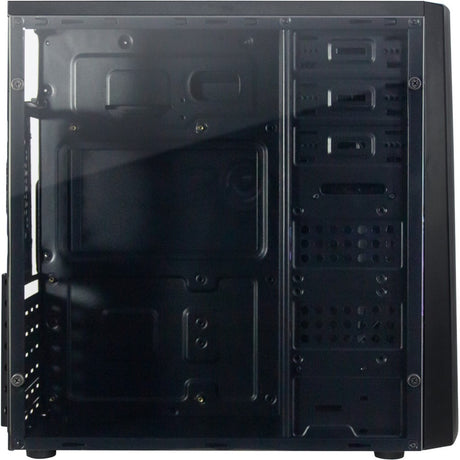 Inter-tech b-42 rgb midi tower behuizing (zwart | 3x usb-a | rgb | window)