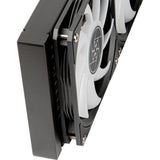 Silverstone vida 240 slim waterkoeling (zwart)