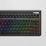 Iqunix og80 dark side wireless mechanical keyboard (zwart, us lay-out (qwerty), cherry mx blue, 80% (tkl), rgb leds, hot-swappable, pbt, 2.4ghz | bluetooth 5.1 | usb-c)