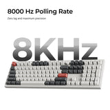 Keychron q6 ultra-m3 8k wireless custom mechanical keyboard (zwart, us lay-out (qwerty), silk pom brown, 100%, rgb, hot swap, 8k, 2.4 ghz bluetooth 5.2 usb-c)