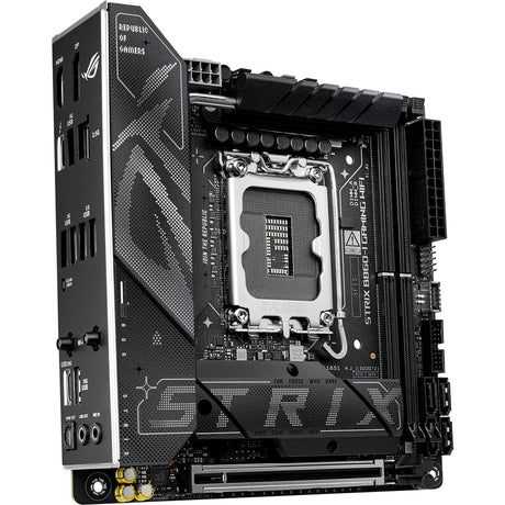 Asus rog strix b860-i gaming wifi socket 1851 moederbord (raid, 2.5 gb-lan, wi-fi 7, bt, sound, mini-itx)