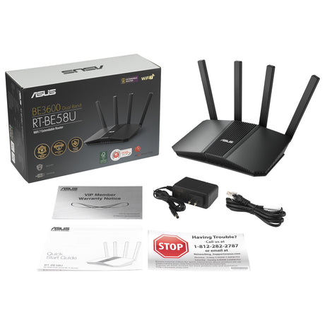 Asus rt-be58u v2 router (zwart)