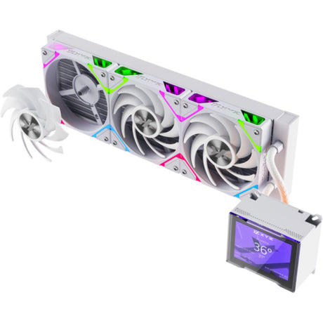 Xyz pc gear hydroview aio 360 waterkoeling (wit, argb, pwm)