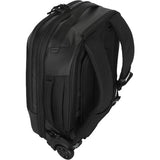 Targus 15.6” ecosmart mobile tech traveler rolling backpack trolley (zwart)