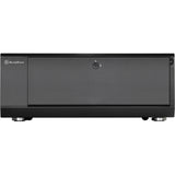 Silverstone sst-gd10b htpc behuizing (zwart | 2x usb-a)