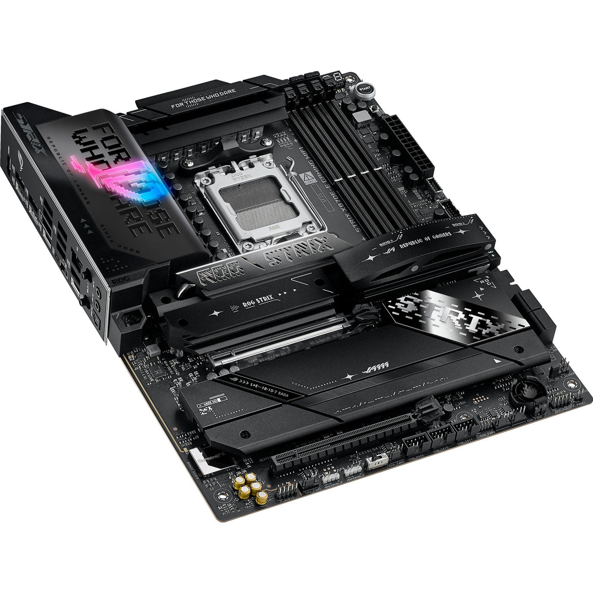 Asus rog strix x870e-e gaming wifi socket am5 moederbord (5gb-lan, wi-fi 7, bt, sound, atx)