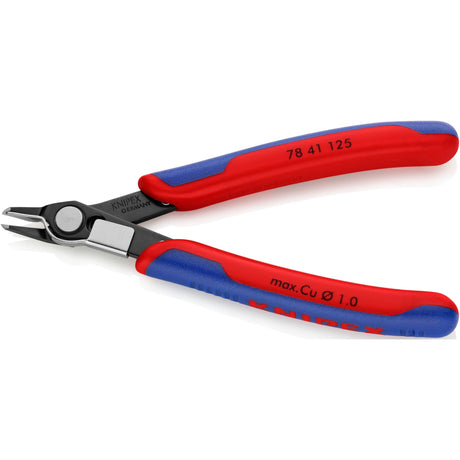 Knipex electronic super knips 78 41 125 elektronica-tang (rood blauw)