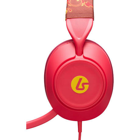 Powera lucidsound ls10x gen 2 bedrade gamingheadset voor xbox series x|s - rood vuur over-ear gaming headset (rood geel, xbox series x|s, xbox one, pc)