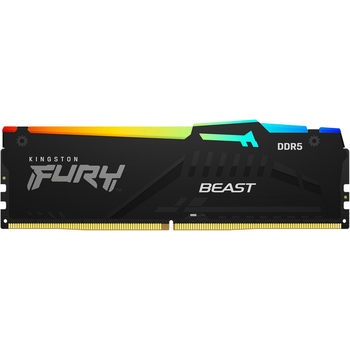 Kingston fury beast rgb 64 gb ddr5-5600 (2x 32 gb) werkgeheugen (zwart, kf556c36bbe2ak2-64, xmp 3.0, expo)