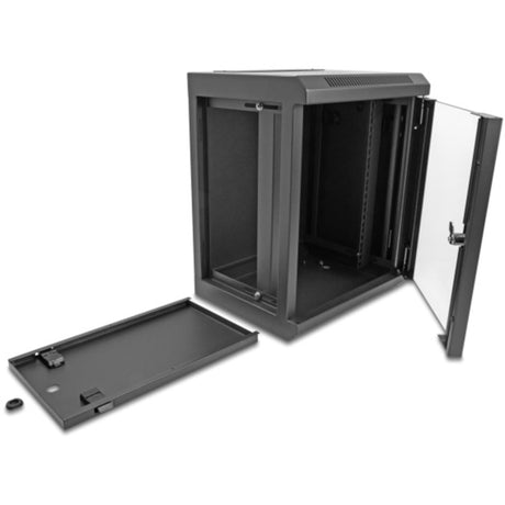 Delock 10″-netwerkkast met glazen deur server rack (zwart, 8u)