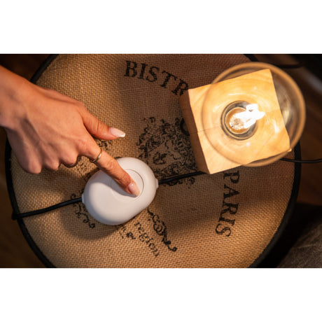 Shelly smart home add-on knop wit met wifi-connectorbediening