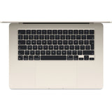 Apple macbook air 15 (mqkv3n a) refurbished laptop (sterrenlicht | m2 | 10-core gpu | 8 gb | 512 gb ssd)