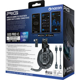 Nacon rig 600 pro hs over-ear gaming headset (zwart, playstation 5, playstation 4, windows, nintendo switch, android, ios)