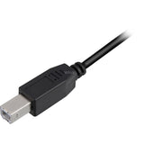Sharkoon usb-a 2.0 > usb-b kabel (zwart, 5 meter)