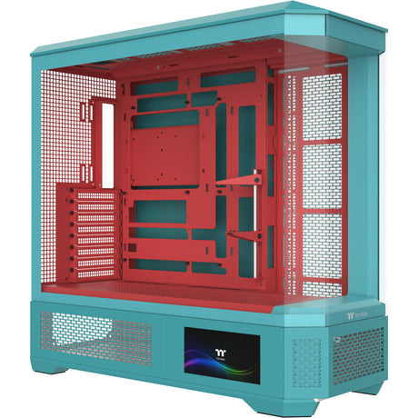 Thermaltake view 600 tg mint strawberry big tower behuizing (mint bes | 2x usb-a | 1x usb-c | tempered glass)