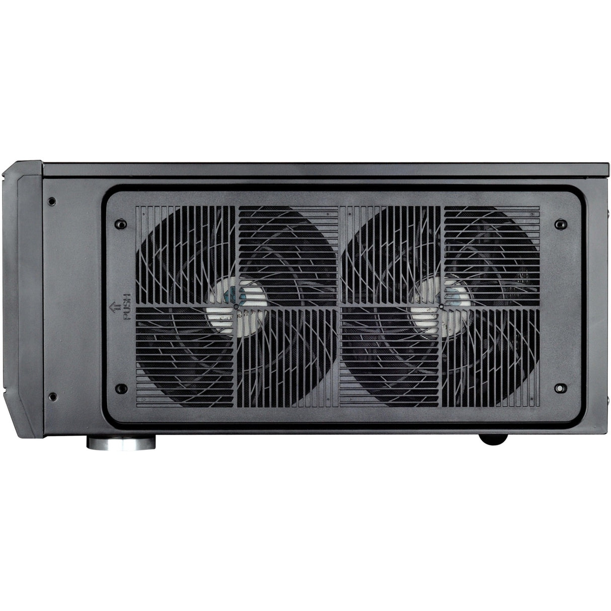 Silverstone sst-gd10b htpc behuizing (zwart | 2x usb-a)