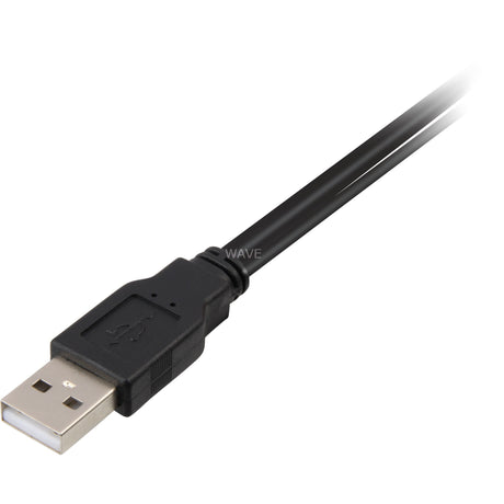 Delock 2x usb-a 2.0 male > usb mini 5-pin splitterkabel (zwart rood, 1 meter)