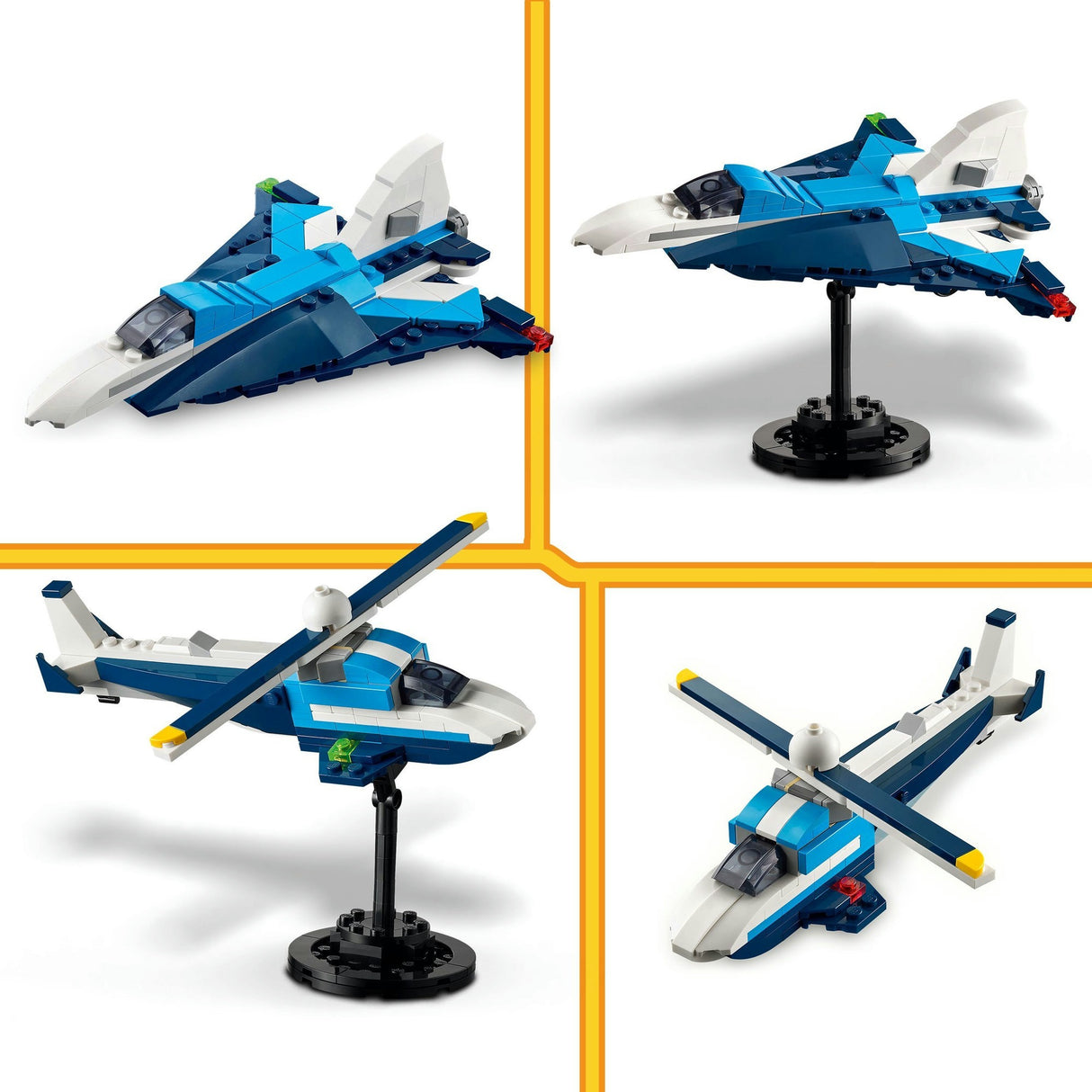 Lego creator 3in1 luchtvaart: racevliegtuig - 31160