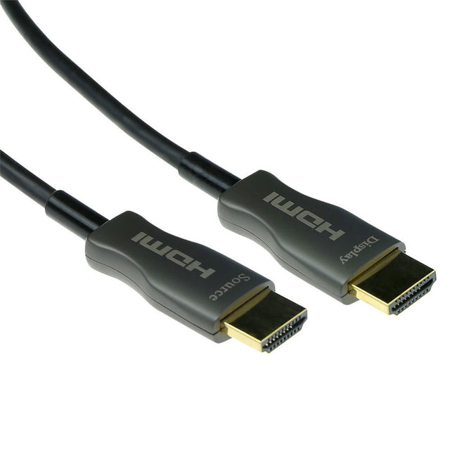 Act connectivity hdmi premium 4k active optical cable v2.0 hdmi-a male - hdmi-a male, 15 meter kabel (zwart)