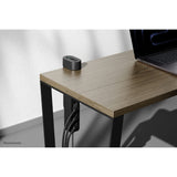 Neomounts ds22-840bl6 bureaucontactdoos met klem en usb-c en usb-a poorten - quick-charge stekkerdoos (zwart)