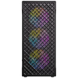 Antec vx320 argb midi tower behuizing (zwart | 3x usb-a | tempered glass)