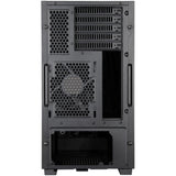 Silverstone cs382 mini tower behuizing (zwart | 2x usb-a | 1x usb-c)