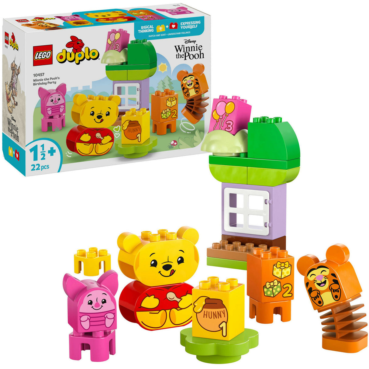 Lego duplo disney - het verjaardagsfeest van winnie de poeh constructiespeelgoed (10457)