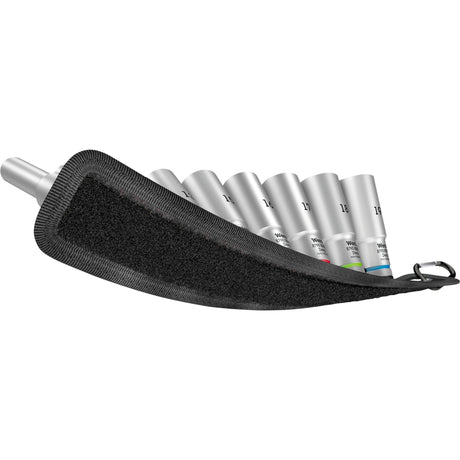 Wera belt b deep 1 doppen set, met 3 8 -aandrijving, 9‑delig dopsleutel (zwart)