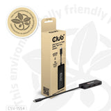 Club 3d usb-c naar 3x hdmi hub (zwart)