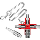 Knipex 00 11 06 v01 schakelkastsleutel met 9 profielen - vlakken-vierkant