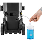 Kärcher k 4 wcm premium home hogedrukreiniger (geel zwart, met vuilfrees, slanghaspel en oppervlaktereiniger)