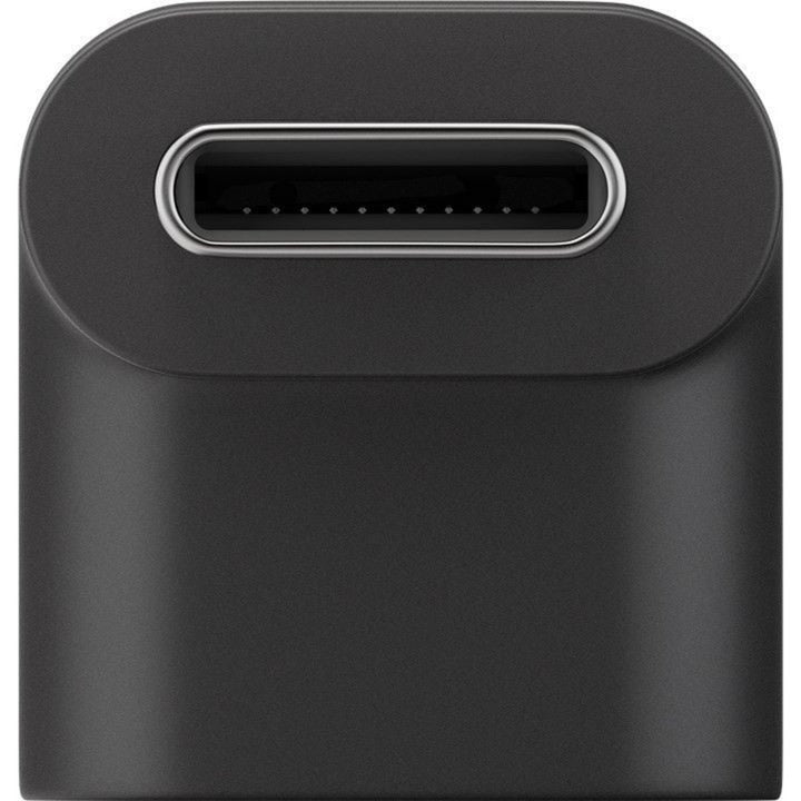 Goobay usb-c (male) naar usb-c (female) 90° adapter (zwart)