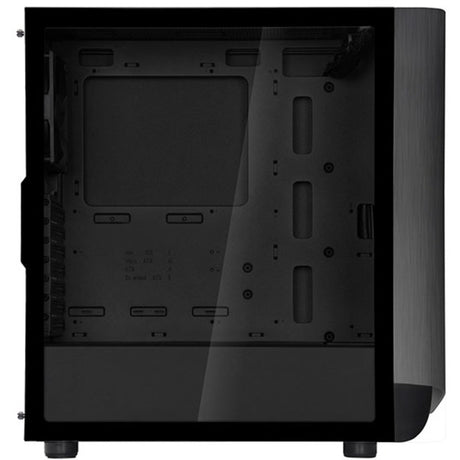 Silverstone seta a1 midi tower behuizing (zwart titanium | 2x usb-a | 1x usb-c | rgb | tempered glass)