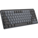 Logitech mx mechanical mini toetsenbord (zwart, us-international lay-out (qwerty), gl tactile, 80% (tkl), bluetooth)