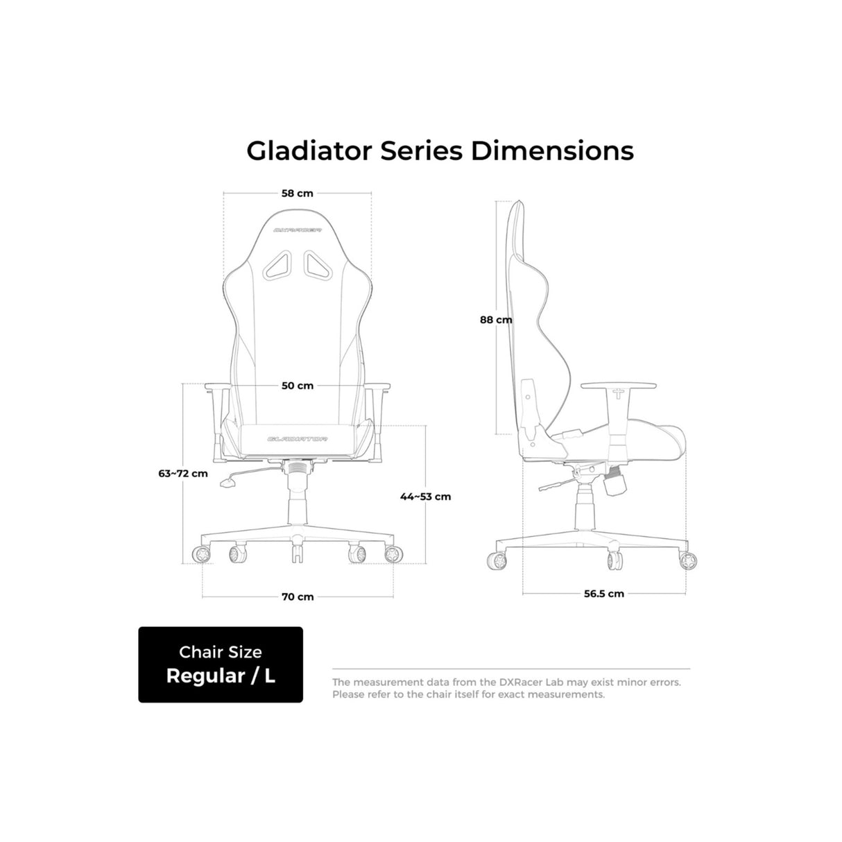 Dxracer gladiator l black red pvc leather gamestoel (zwart rood)