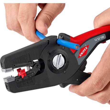 Knipex precistrip16 serie - automatische isolatiestriptang - 195mm - ergonomische handgreep - duits vakmanschap