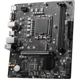 Msi pro h610m-e ddr4 socket 1700 moederbord (zwart, gb-lan, sound, µatx)
