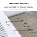 Montech x5m midi tower behuizing (wit | 2x usb-a | 1x usb-c | rgb | tempered glass)