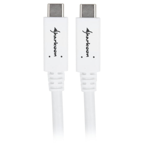 Sharkoon usb-c 3.2 > usb-c kabel (wit, 1 meter)