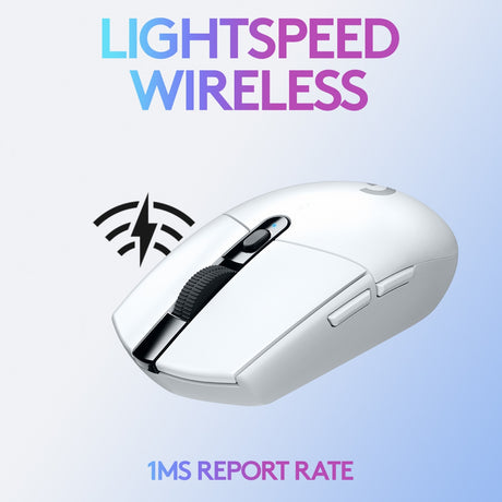 Logitech g305 lightspeed draadloze gamingmuis (wit, 200 – 12.000 dpi)