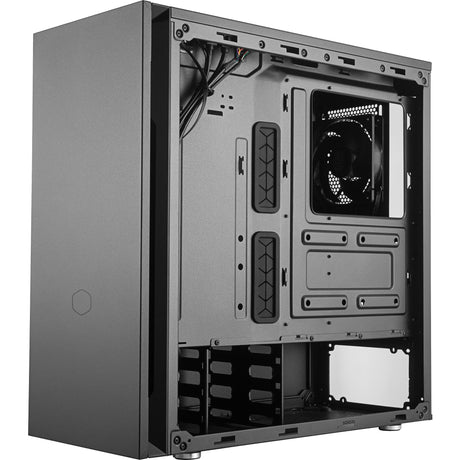 Cooler master silencio s600 midi tower behuizing (zwart | 2x usb-a)