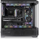 Thermaltake view 600 tg big tower behuizing (zwart | 2x usb-a | 1x usb-c | tempered glass)