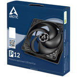 Arctic p12 case fan (zwart, 120 x 120 x 25 mm)