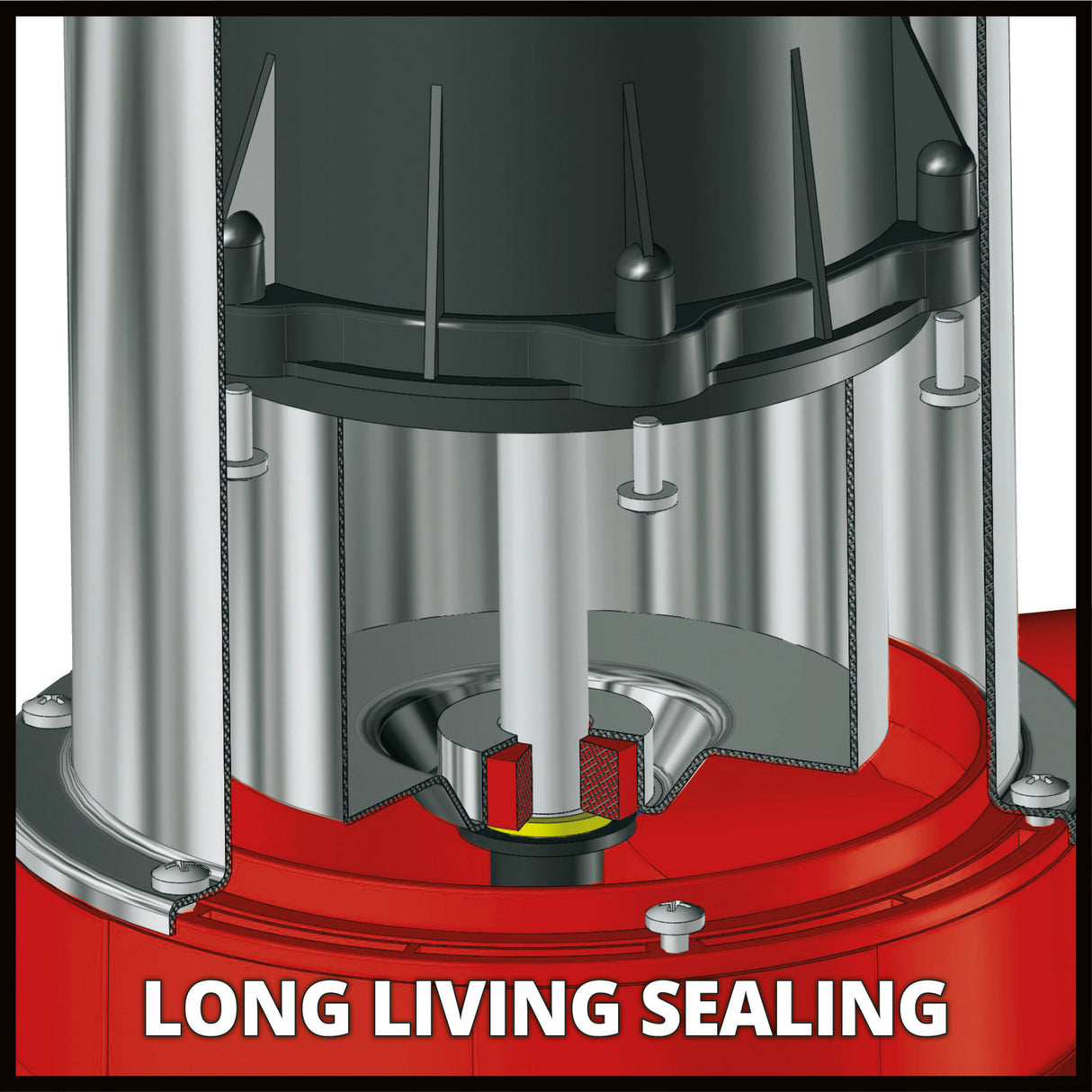 Einhell flutset ge-dp 7535 n ll eco vuilwaterpomp dompel- en drukpompen (rood zwart)
