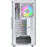 Montech xr wood midi tower behuizing (wit | 1x usb-a | 1x usb-c | rgb | window)