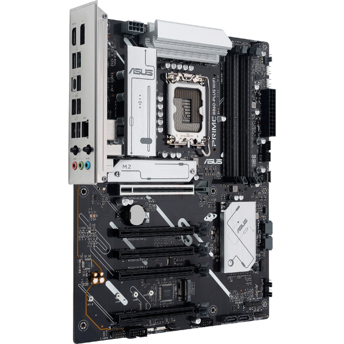 Asus prime b860-plus wifi socket 1851 moederbord (2.5 gb-lan, wi-fi 6e, bt, sound, atx)
