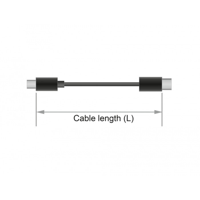 Delock magnetische usb data- en laadkabel set voor micro usb usb type-c (zwart, 1,1 meter)