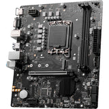 Msi pro h610m-e ddr4 socket 1700 moederbord (zwart, gb-lan, sound, µatx)